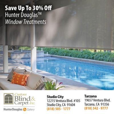 Save up to 30% on all shades & window coverings for a limited time!