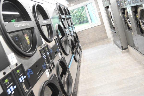 wall of dryers