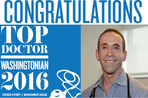 Named Washingtonian Top Doc 2016