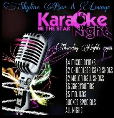 Karaoke Night Thursdays!