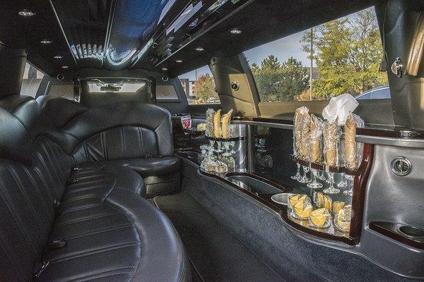 Stretch limo interior