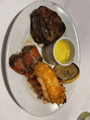 Ruth's classic steak and lobster