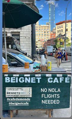 Chicory Coffee & Made to Order Beignets.