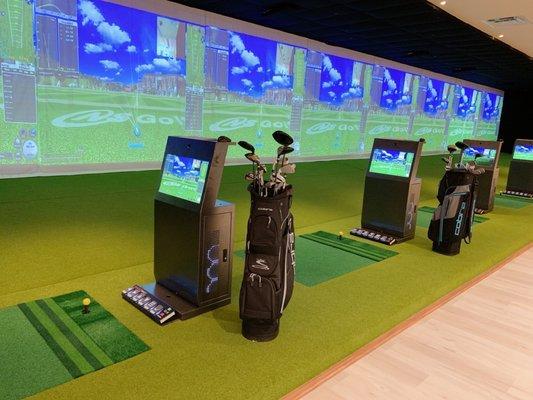 Screen golf 1 hour for $15 on weekdays $25 on weekends