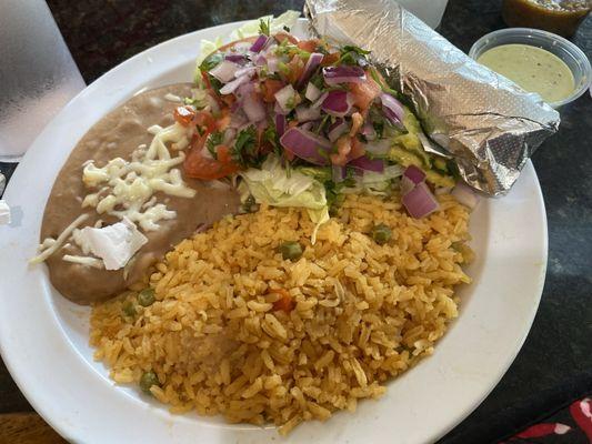 sides with Fajitas Mazatlán