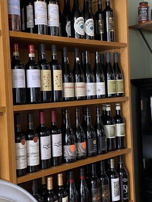 Sommelier selected wines.