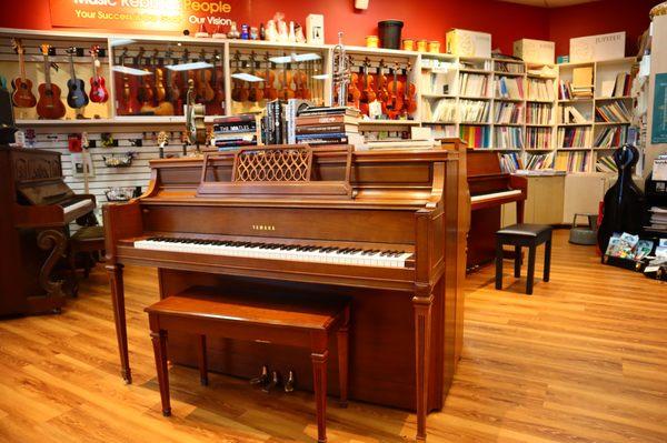 A wide range of pianos available for sale.