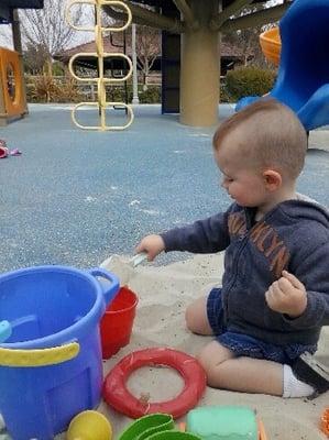 Enjoying some time in the sand