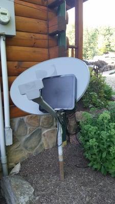 Best use of the directv dish, winegard fl6550A 60 mile antenna