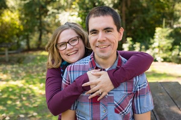 Jacey and her fiancé (her smile by Dr. Bob)