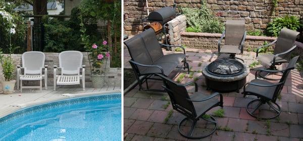 We also can clean front and back deck, patio and pool furniture.