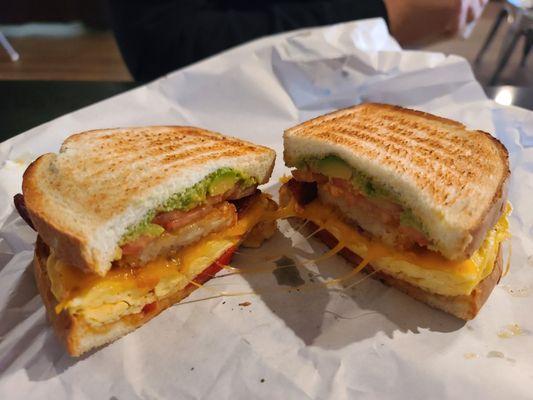 West coast breakfast sandwich.