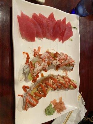 Tuna sashimi 2 rolls