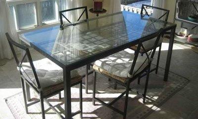 glass table