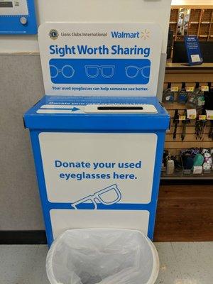 they still take donations for old glasses!