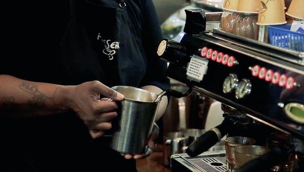 Let's us craft a tasty drink for you on our La Marzocco GB5