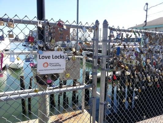 This was taken before there were so many locks you couldn't even see the fence anymore (which was eventually taken down anyway).