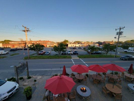 View from second floor bar/patio