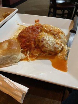 A chicken Parmesan