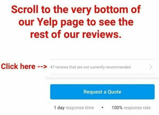 Yelps new algorithm has blocked many of our reviews. Follow instructions to see the rest.