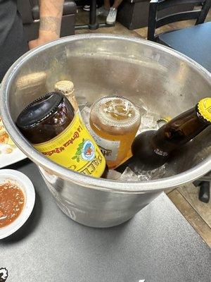 Bucket of beer