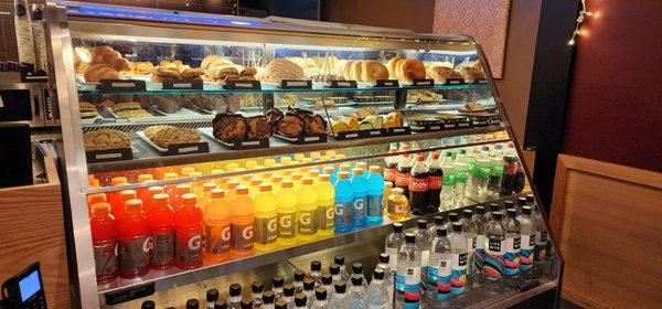 Bakery case and bottled drinks