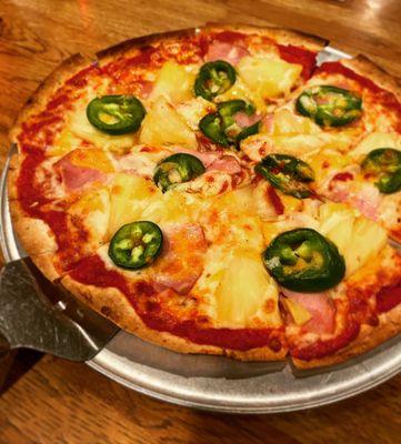 Hawaiian Pizza + Jalapeños