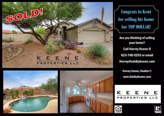 Congrats to our client Kent!  He just closed on the sale of his home in Goodyear!!  Thinking of selling? Let us help you.