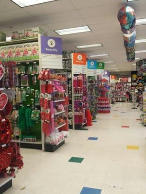 Your typical Party city store