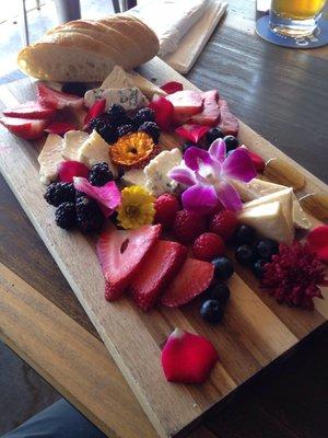 Fruit and cheese plate