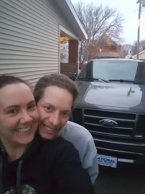 Shawn and I with our new 2008 Ford F150