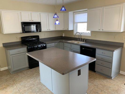 Cabinets we refinished in Brunswick