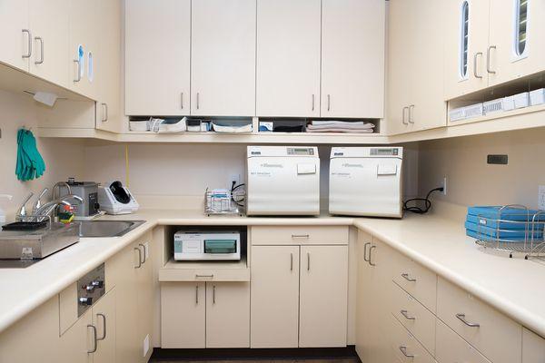 A peek at Vista Dental Care's Sterilization Room.