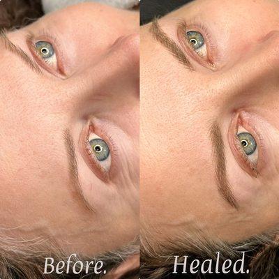 Bare Brows vs Healed NANO BROWS- a natural look on daily basis