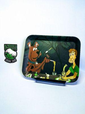 Scooby and Shaggy too! Bamboo rolling trays Best deals in town on  Locally made glass!