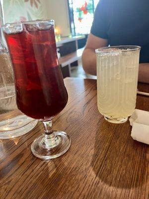 Sangria & homemade lemonade