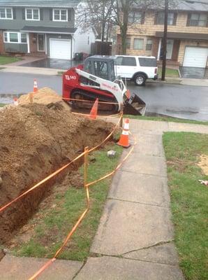 Sewer pipe replacement