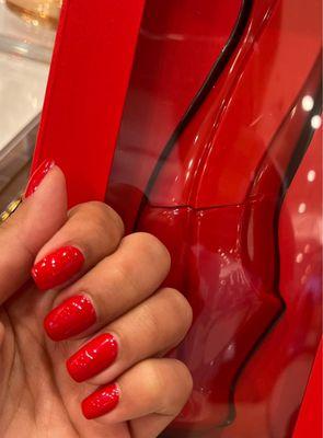 Big apple red  Gel mani