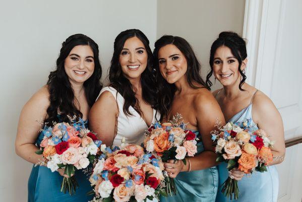 Bridesmaid's bouquets