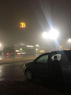 Close to McDonald's and the gas station