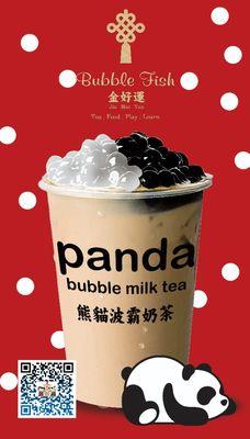 Special panda bubble tea