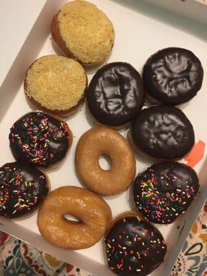 Just asked for a box of assorted donuts from this place.... This is what we got. Seriously?