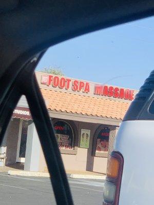 This is the "BEST FOOT SPA" location that 2 cops had to investigate due to unwanted touching.