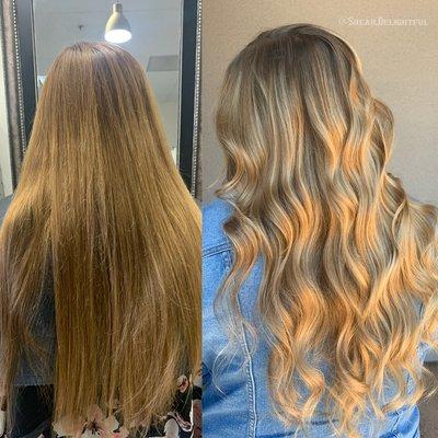 B&A. Balayage blonde