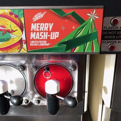 mountain dew merry mash-up : flavor is cranberry