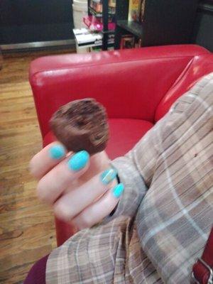 After a visit to the envy nail salon  some chocolate umalot from  Das Kaffee hause.