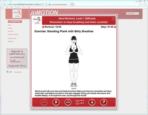 inSHAPE recently launched inMOTION, a customized online exercise module. Visit www.inmotionworkouts.com for details!