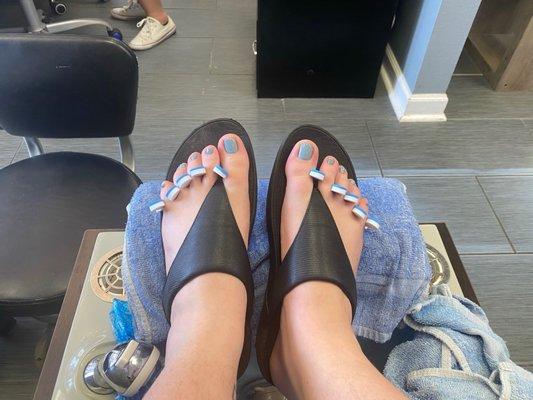 Deluxe pedicure in a new shade from OPI!