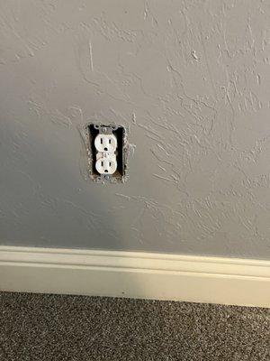 No outlet covers