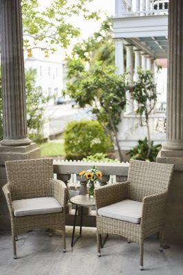 Sit, relax and enjoy the water views on one of our extensive front porches.